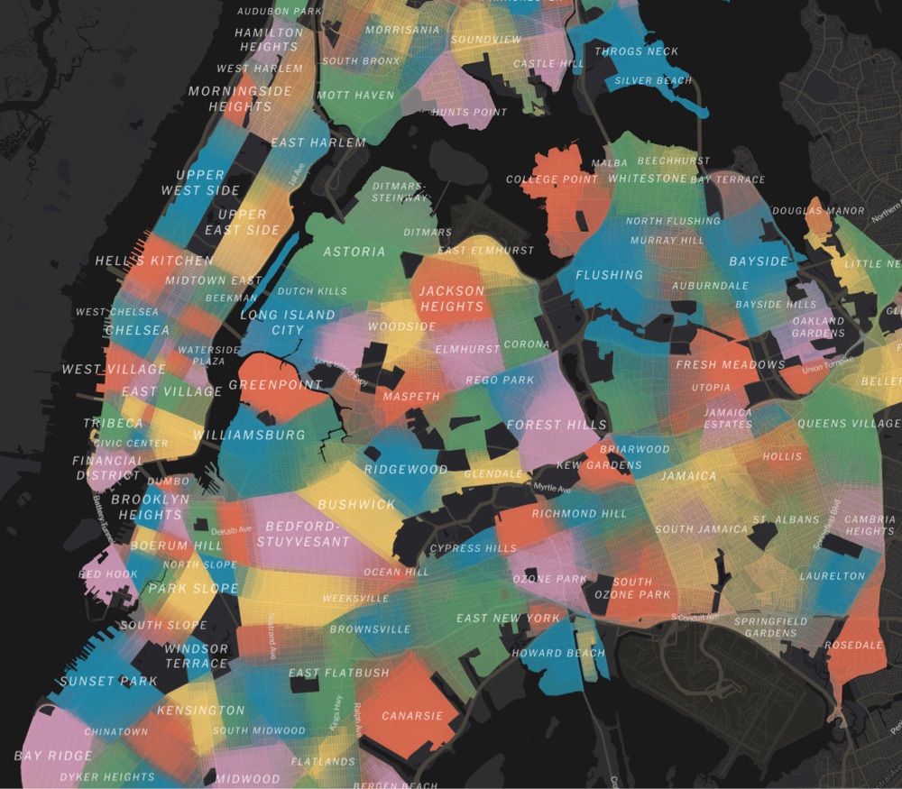 Map of NYC neighborhoods